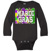 Costume Party Carnival Parade Women Gift Leopard Mardi Gras T Shirt Long Sleeve Baby Bodysuit | Artistshot