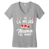 Cute Latina Mom La Mejor Mama Del Mundo T Shirt Women's V-neck T-shirt | Artistshot