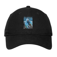 Funny Jumpscare Lobster Meme Blue Crustacean .png Adjustable Cap | Artistshot