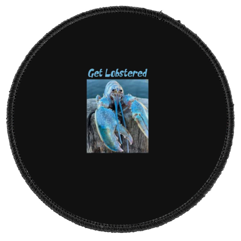 Funny Jumpscare Lobster Meme Blue Crustacean .png Round Patch | Artistshot