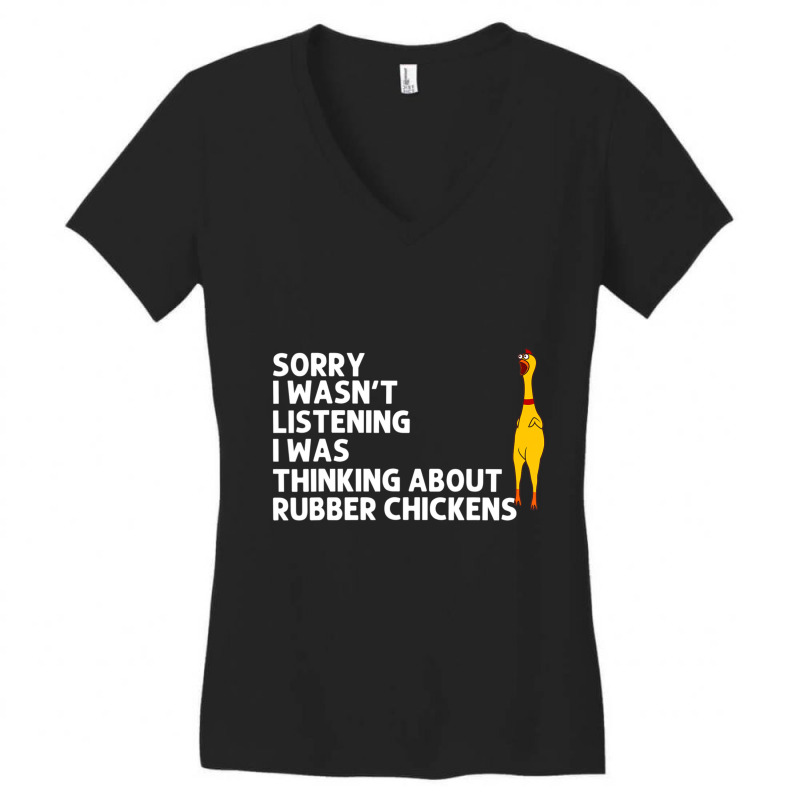 Rubber Chicken Men Women Rubber Chicken Costume Women's V-neck T-shirt | Artistshot