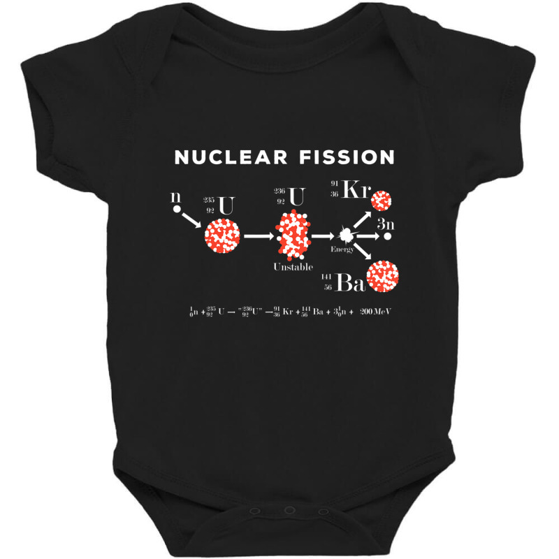 Nuclear Fission Calculating Uranium 235 Physics Equation Baby Bodysuit by longho | Artistshot