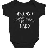 Spelling Test School Joke S And Teachers Baby Bodysuit | Artistshot