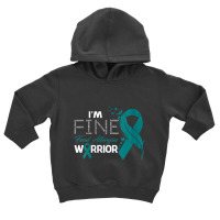 Womens Food Allergies Warrior I'm Fine Feather V-neck Toddler Hoodie | Artistshot