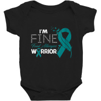 Womens Food Allergies Warrior I'm Fine Feather V-neck Baby Bodysuit | Artistshot