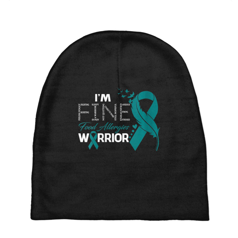 Womens Food Allergies Warrior I'm Fine Feather V-neck Baby Beanies | Artistshot