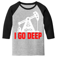 Funny Oil Drilling Fracking   Fracker Oilfield T Shirt Youth 3/4 Sleeve | Artistshot