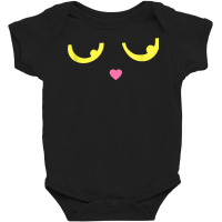 Funny Black Cat With Yellow Eyes Cute Kitten Tshir Black Cat T Shirt Baby Bodysuit | Artistshot