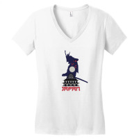 Moon Samurai Women's V-neck T-shirt | Artistshot