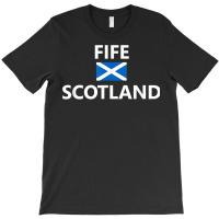 Fife Scotland Scottish Flag City T Shirt T-shirt | Artistshot