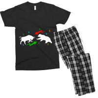 Bull Vs. Bear Market Men's T-shirt Pajama Set | Artistshot