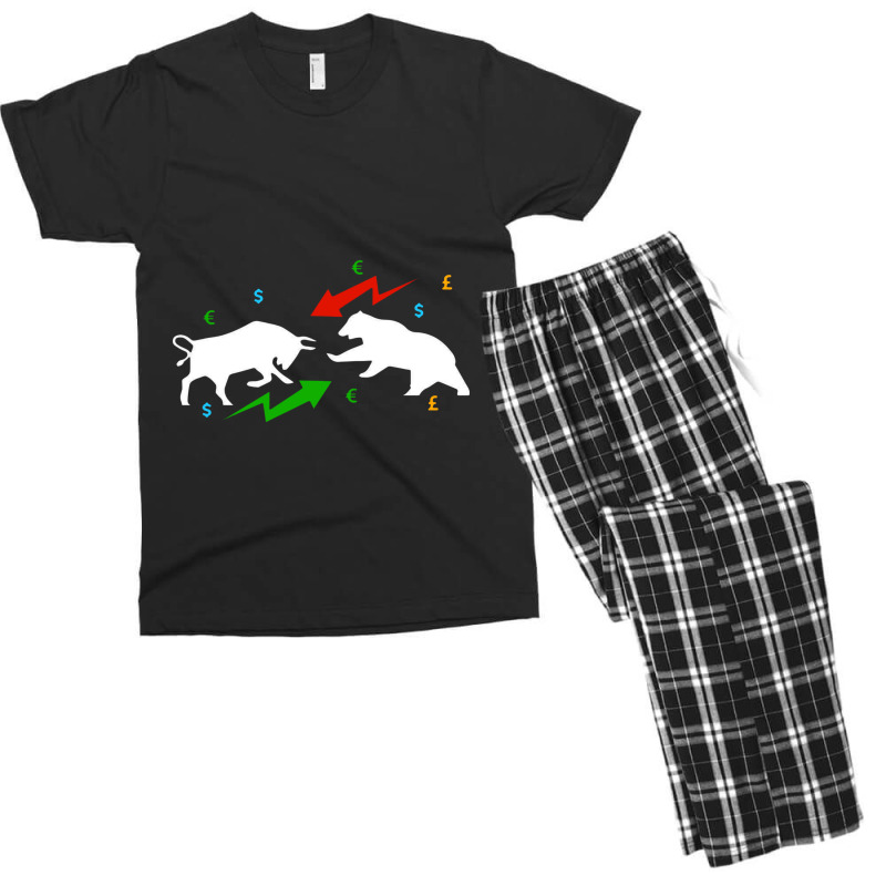 Bull Vs. Bear Market Men's T-shirt Pajama Set by coklattedy16 | Artistshot