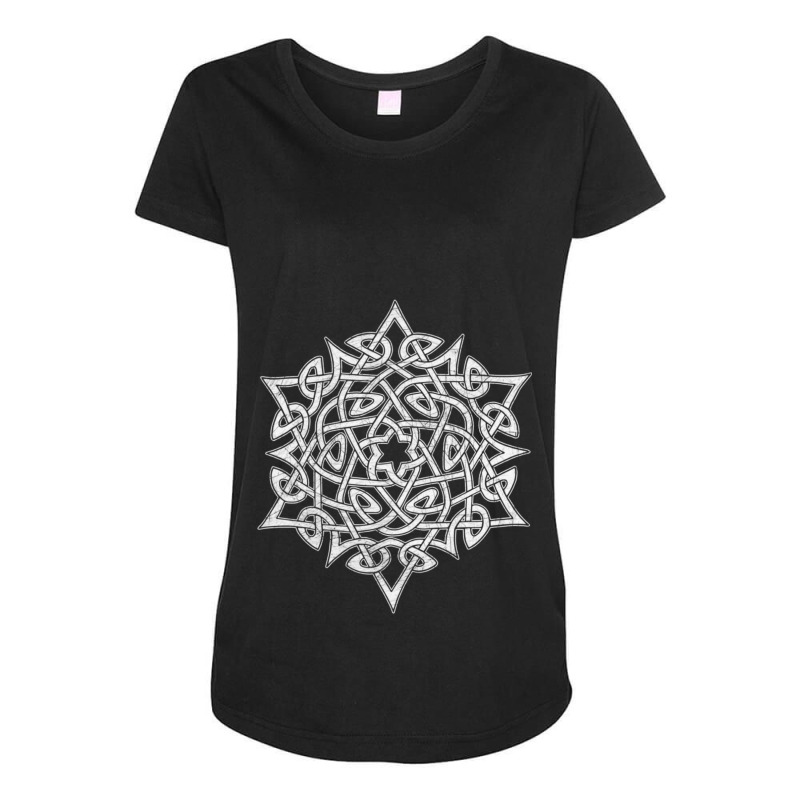 Celtic Viking Gordian Knot Pattern 3 Essential Maternity Scoop Neck T-shirt by NancyAllen | Artistshot