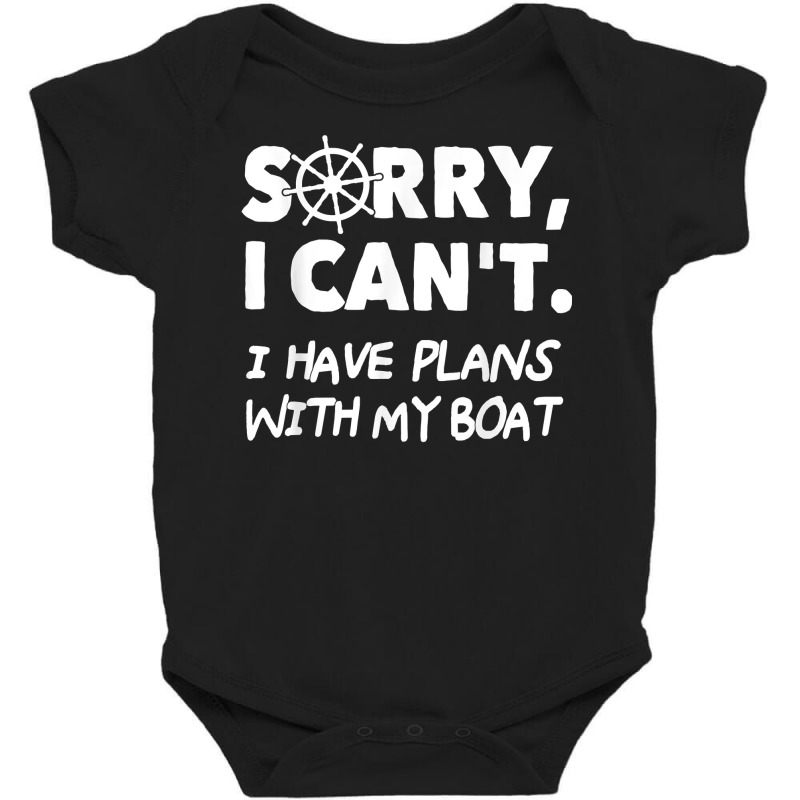 Funny Boating Plans With My Boat Sailing Pontoon T Shirt Baby Bodysuit | Artistshot