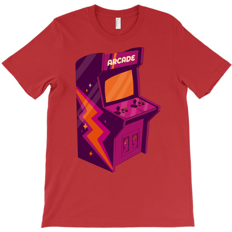 Cool Retro Arcade Machine With Funky 70s Graphics Nostalgia T-shirt | Artistshot