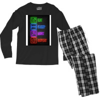 Eat Sleep Mine Repeat Blue Men's Long Sleeve Pajama Set | Artistshot