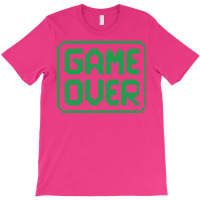 Game Over Green Worn Quote T-shirt | Artistshot