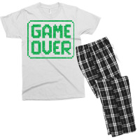 Game Over Green Worn Quote Men's T-shirt Pajama Set | Artistshot