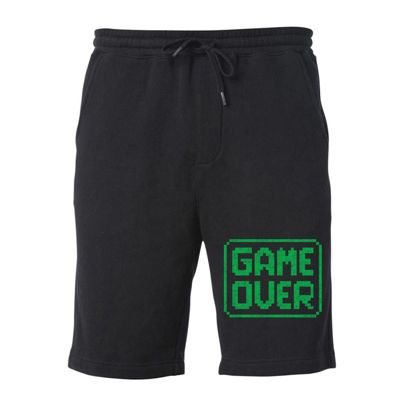 Game Over Green Worn Quote Fleece Short by peemotchalwe4 | Artistshot