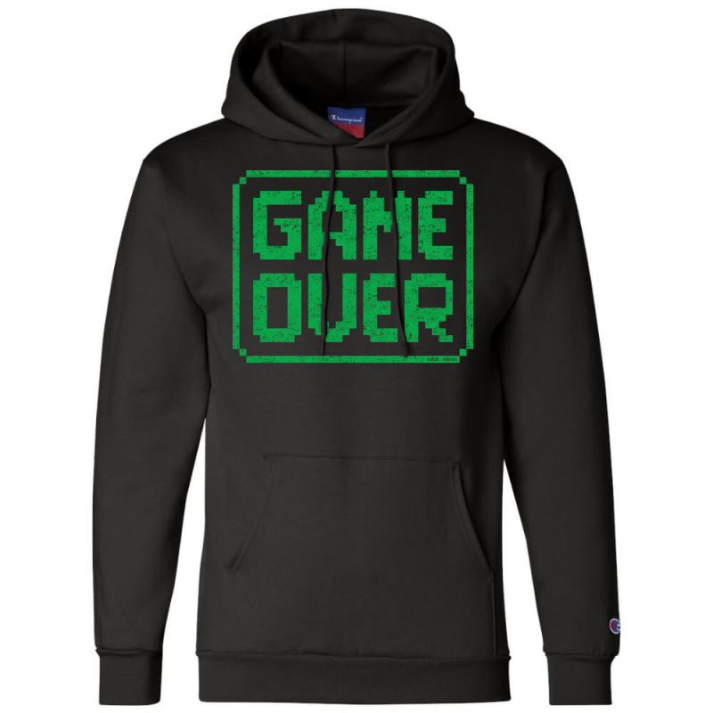 Game Over Green Worn Quote Champion Hoodie by peemotchalwe4 | Artistshot