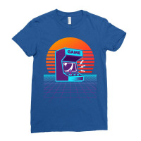 Arcade Machine Retrowave Humor Ladies Fitted T-shirt | Artistshot