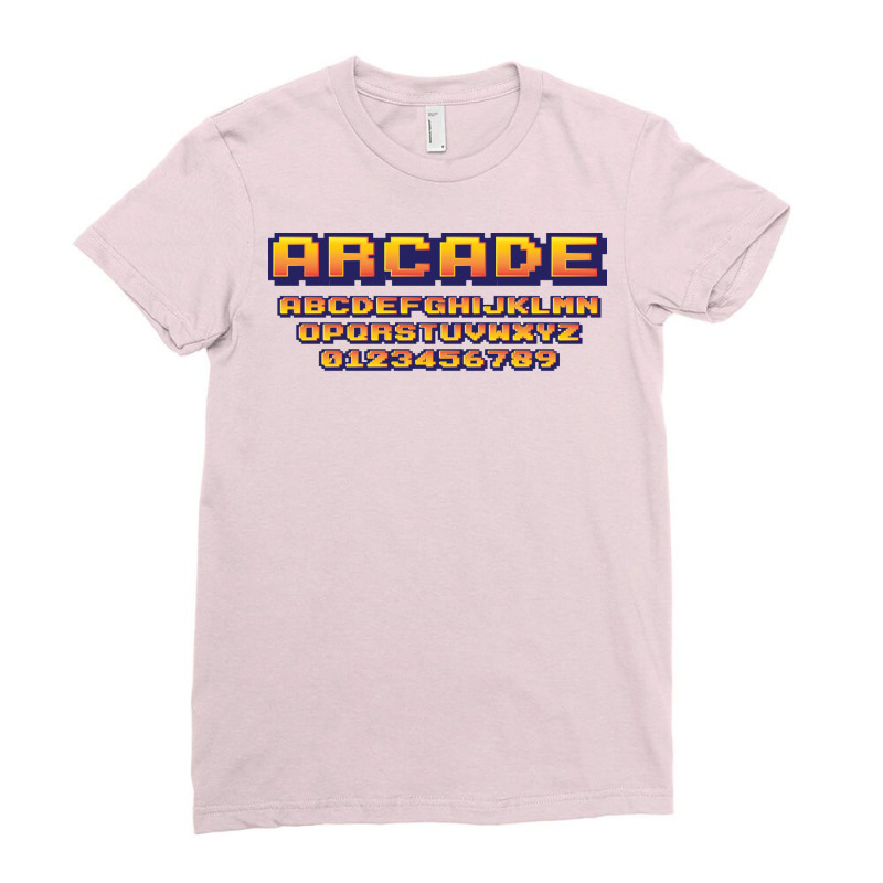 Arcade Game 70s Ladies Fitted T-Shirt by tusuppelekc | Artistshot