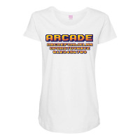 Arcade Game 70s Maternity Scoop Neck T-shirt | Artistshot