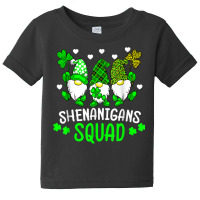 Funny Time For Shenanigans Squad St Patrick's Day Gnomes T Shirt Baby Tee | Artistshot