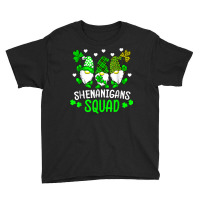 Funny Time For Shenanigans Squad St Patrick's Day Gnomes T Shirt Youth Tee | Artistshot