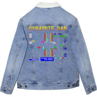 Mod7 Arcade Dynamite Dan Video Game 80s Unisex Sherpa-lined Denim Jacket | Artistshot