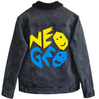 Neo Geo Retro Video Game Console Stars Unisex Sherpa-lined Denim Jacket | Artistshot