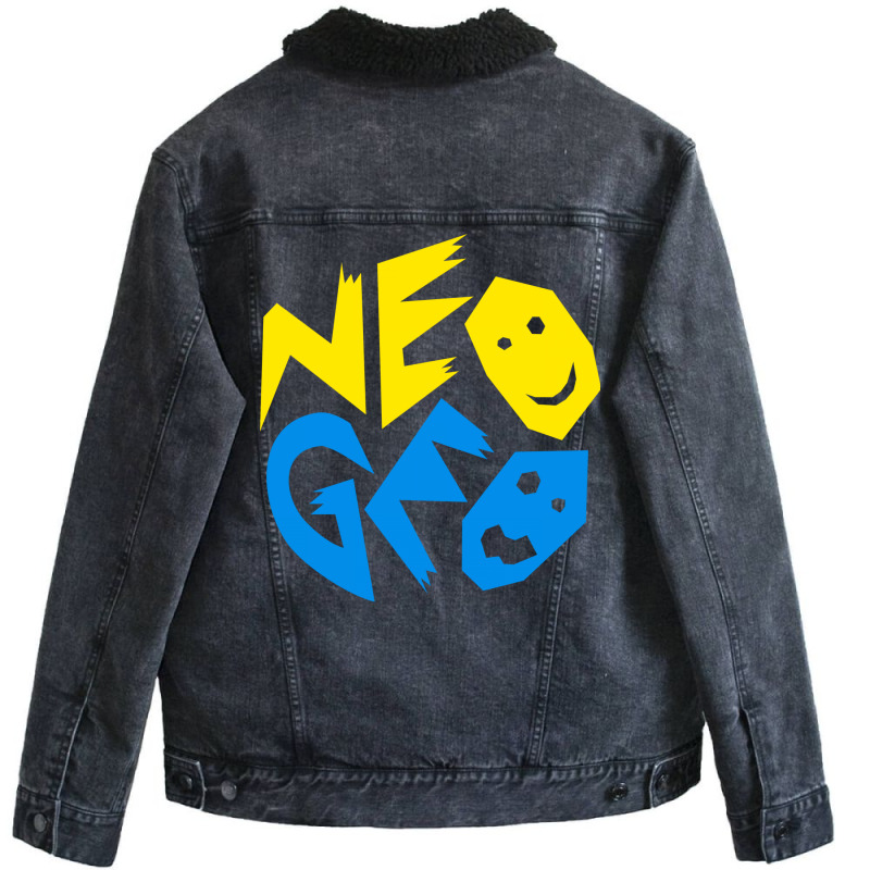 Neo Geo Retro Video Game Console Stars Unisex Sherpa-Lined Denim Jacket by wsletiguuri | Artistshot