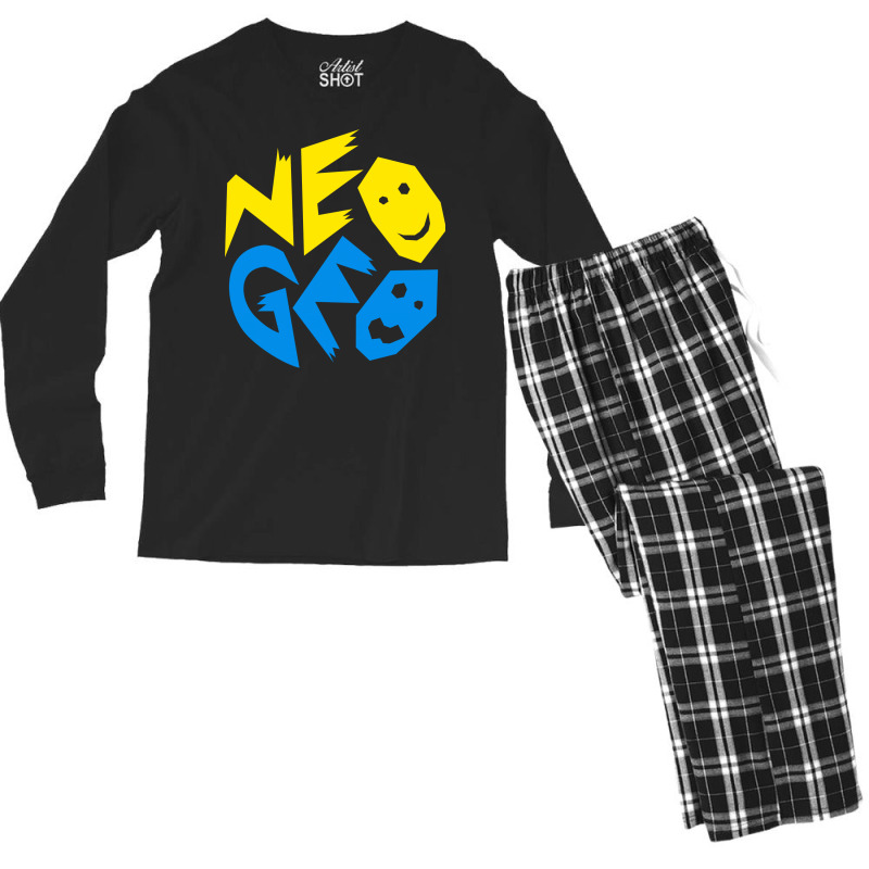 Neo Geo Retro Video Game Console Stars Men's Long Sleeve Pajama Set by wsletiguuri | Artistshot