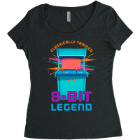 Retro Gamer 8bit Legend Arcade Pos Nostalgia Women's Triblend Scoop T-shirt | Artistshot