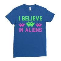 I Believe In Aliens Boy Ladies Fitted T-shirt | Artistshot