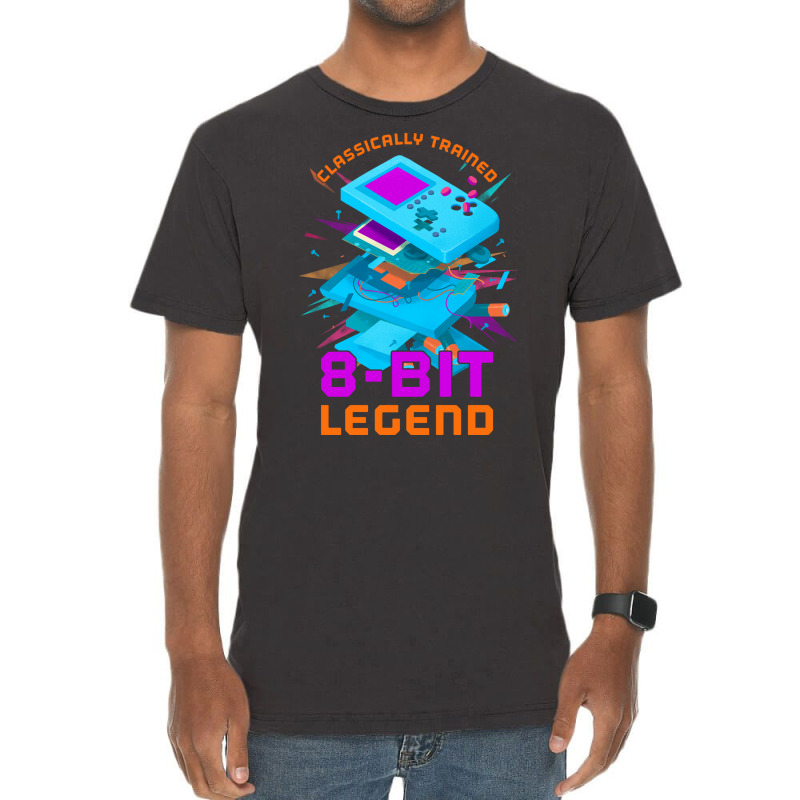 Retro Gamer 8bit Legend Handheld Stars Vintage T-Shirt by peemotchalwe4 | Artistshot