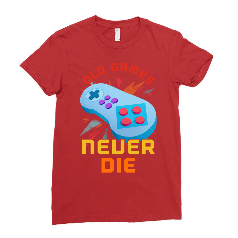 Retro Gamer 8bit Legend New Pad Ladies Fitted T-Shirt by ninamaiatroui | Artistshot