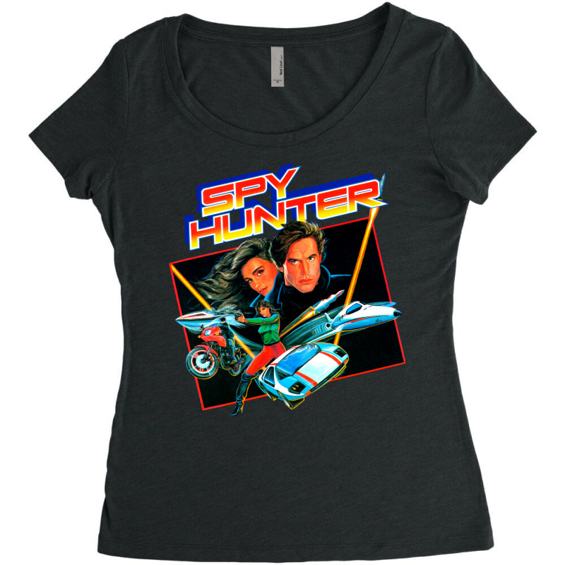 Mod1 Arcade Spy Hunter Video Game Love Women's Triblend Scoop T-shirt by csajlegims | Artistshot