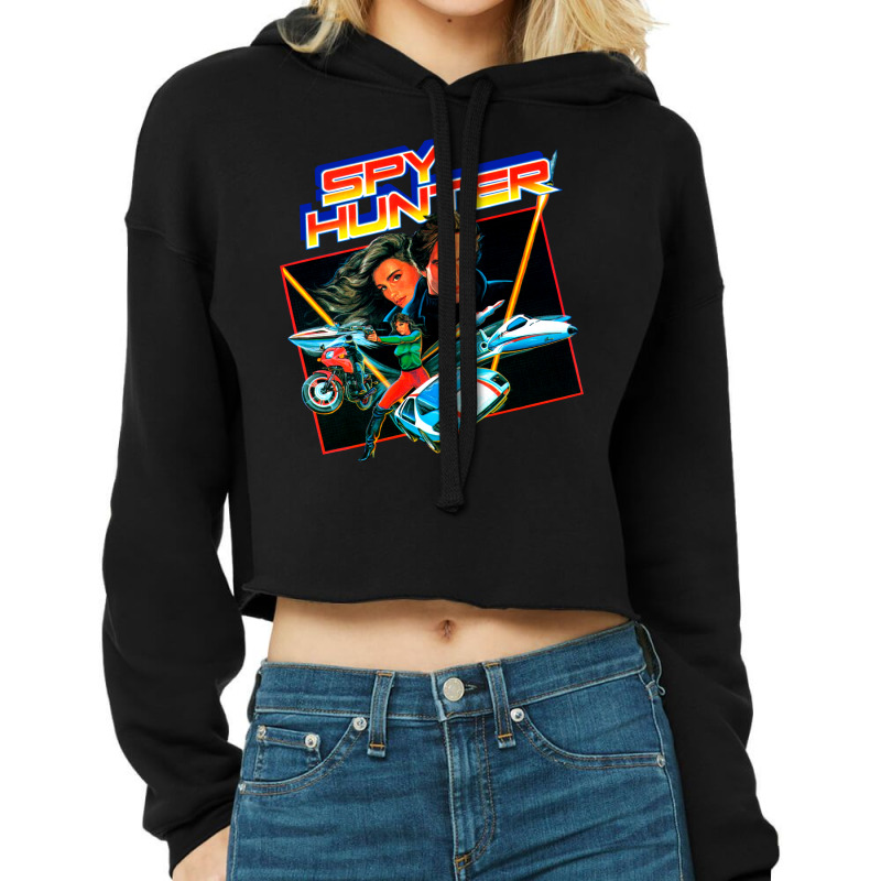 Mod1 Arcade Spy Hunter Video Game Love Cropped Hoodie by csajlegims | Artistshot