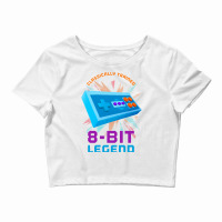 Retro Gamer 8bit Legend Gamepad Humor Crop Top | Artistshot