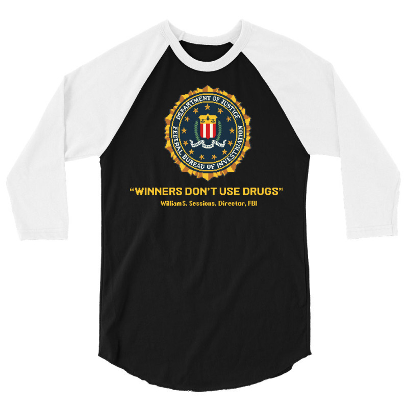 Winners Dont Use Drugs Trending 3/4 Sleeve Shirt by peemotchalwe4 | Artistshot