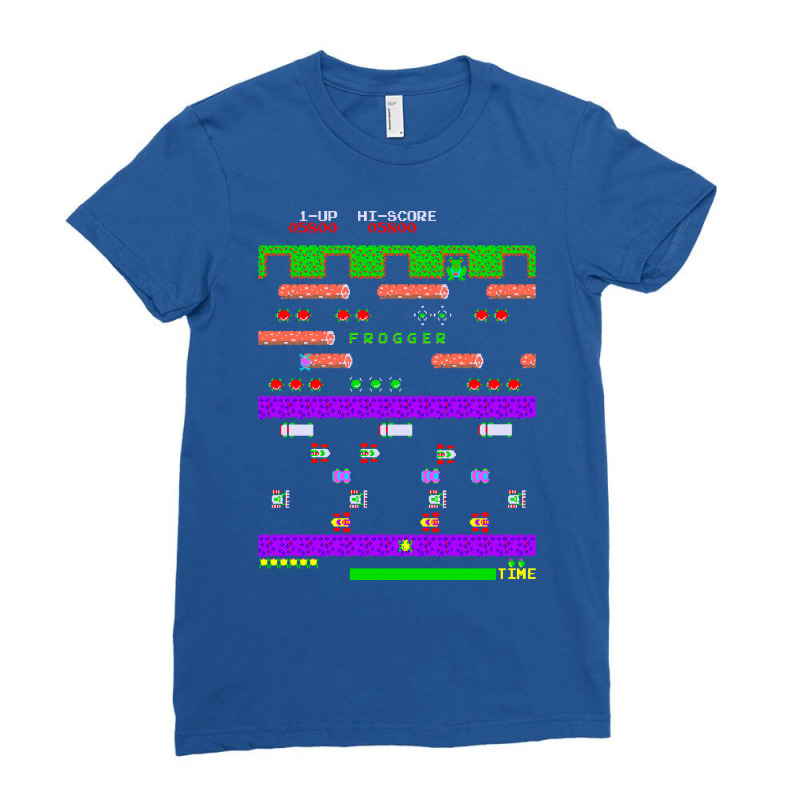 Mod2 Arcade Frogger Video Game Music Ladies Fitted T-Shirt by cdodreonp | Artistshot