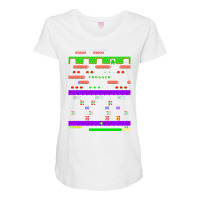 Mod2 Arcade Frogger Video Game Music Maternity Scoop Neck T-shirt | Artistshot