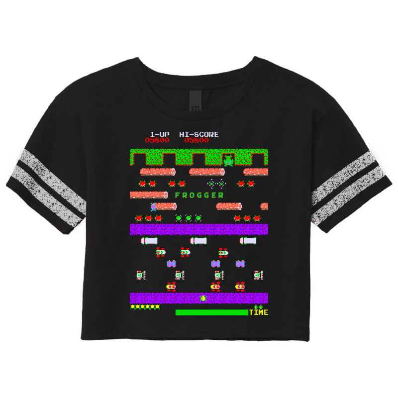 Mod2 Arcade Frogger Video Game Music Scorecard Crop Tee by cdodreonp | Artistshot