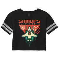 Shmup Shoot Em Up Games Japanese Retro Aesthetic Gamer Scorecard Crop Tee | Artistshot