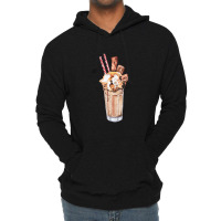 Chocolate Peanut Butter Milkshake , Peanut Butter Milkshake Wit Lightweight Hoodie | Artistshot