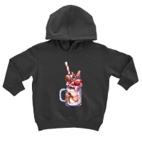 Chocolate Strawberry Milkshake,chocolate Strawberry Overshake Toddler Hoodie | Artistshot