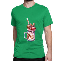 Chocolate Strawberry Milkshake,chocolate Strawberry Overshake Classic T-shirt | Artistshot