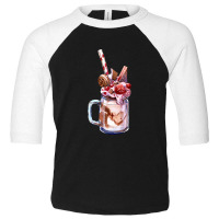 Chocolate Strawberry Milkshake,chocolate Strawberry Overshake Toddler 3/4 Sleeve Tee | Artistshot