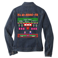 Mod2 Arcade Yie Ar Kungfu Video Game Nature Ladies Denim Jacket | Artistshot